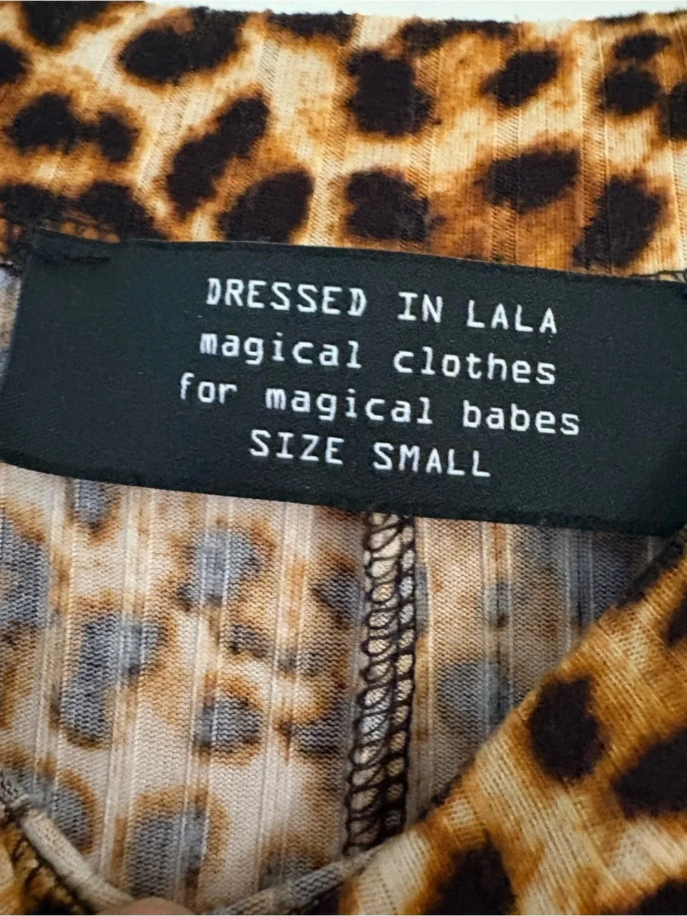 DRESSED IN LALA Leveled Up Oversize T-Shirt & High Waist Pants Set Size Small